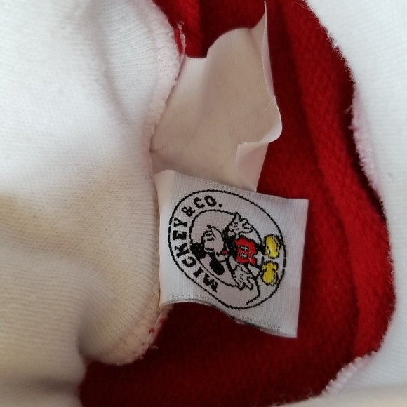 Early 90s Mickey Mouse Terry Sweatshirt, Embroidered Mickey Mouse - Picture 4 of 6